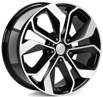 EMR-W7702-04 7.5x17" -4x100 ET40 67.1 Deep Black Diamond Gloss Jant (4 Adet)